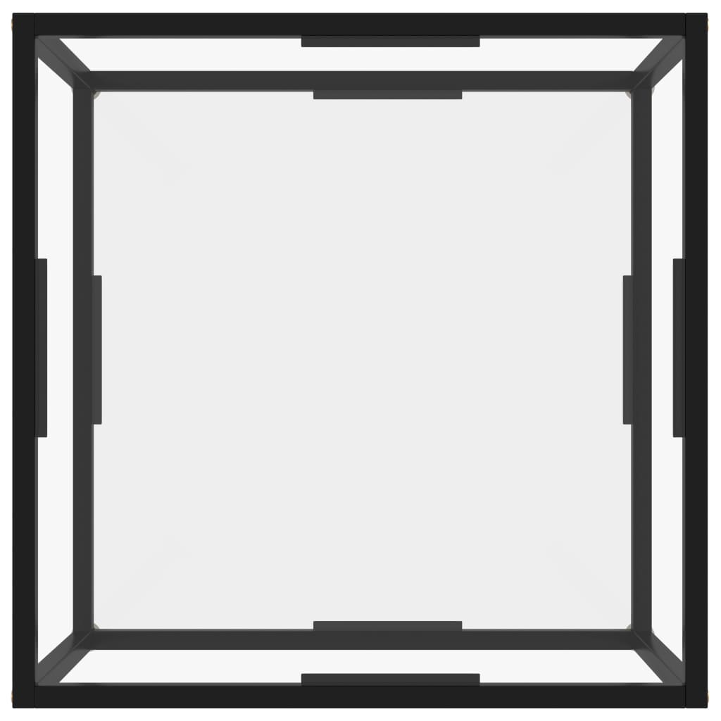 Salontafel Gehard Glas Transparant 60 x 60 x 35 cm Doorzichtig