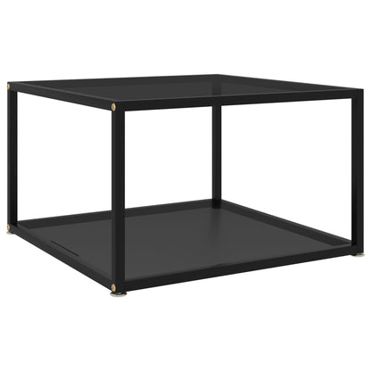 Salontafel Gehard Glas 60 x 60 x 35 cm Zwart