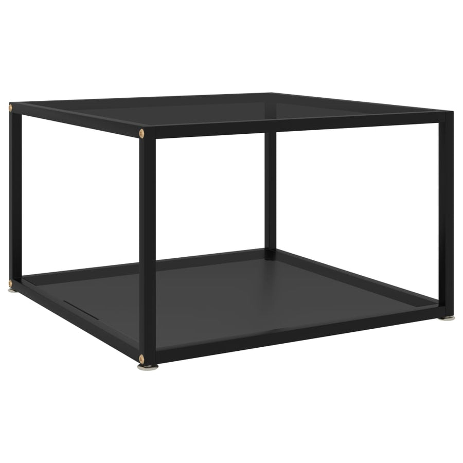 Salontafel Gehard Glas 60 x 60 x 35 cm Zwart