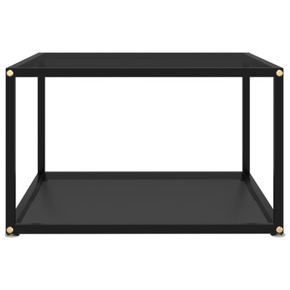 Salontafel Gehard Glas 60 x 60 x 35 cm Zwart