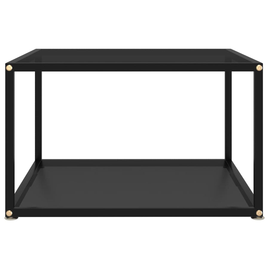 Salontafel Gehard Glas 60 x 60 x 35 cm Zwart