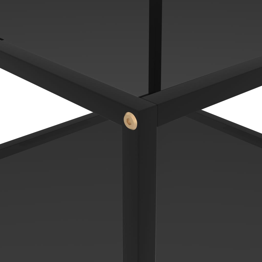 Salontafel Gehard Glas 60 x 60 x 35 cm Zwart