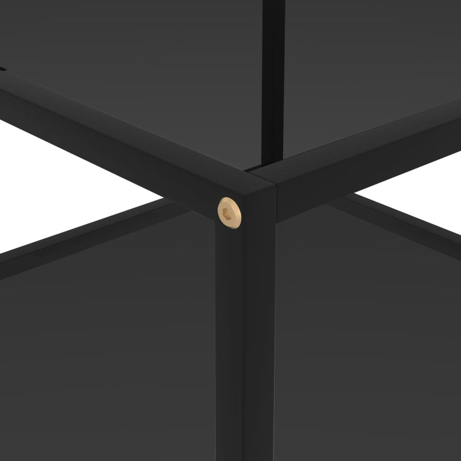 Salontafel Gehard Glas 60 x 60 x 35 cm Zwart