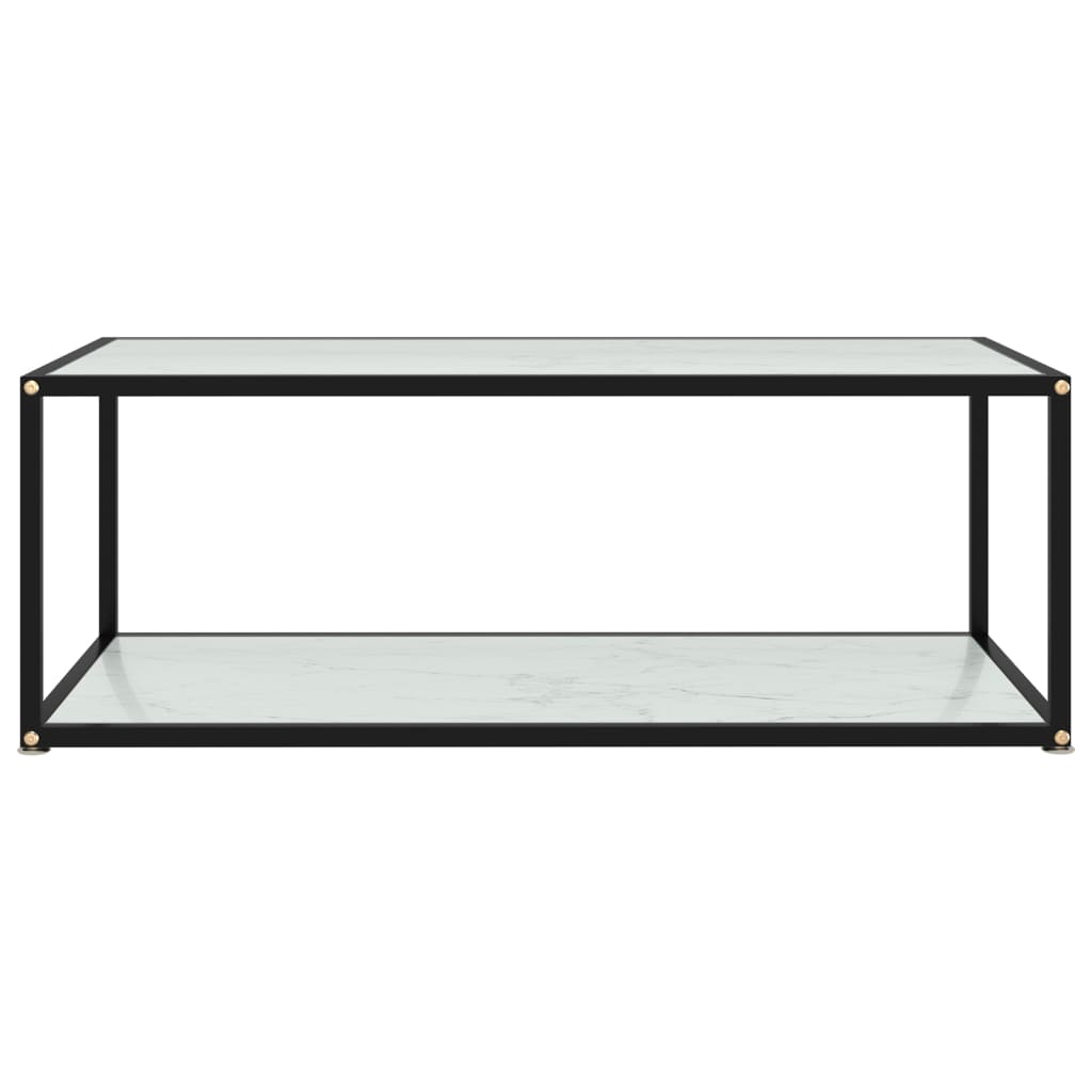Salontafel 100X50X35 Cm Gehard Glas Wit