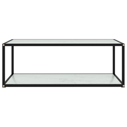 Salontafel 100X50X35 Cm Gehard Glas Wit