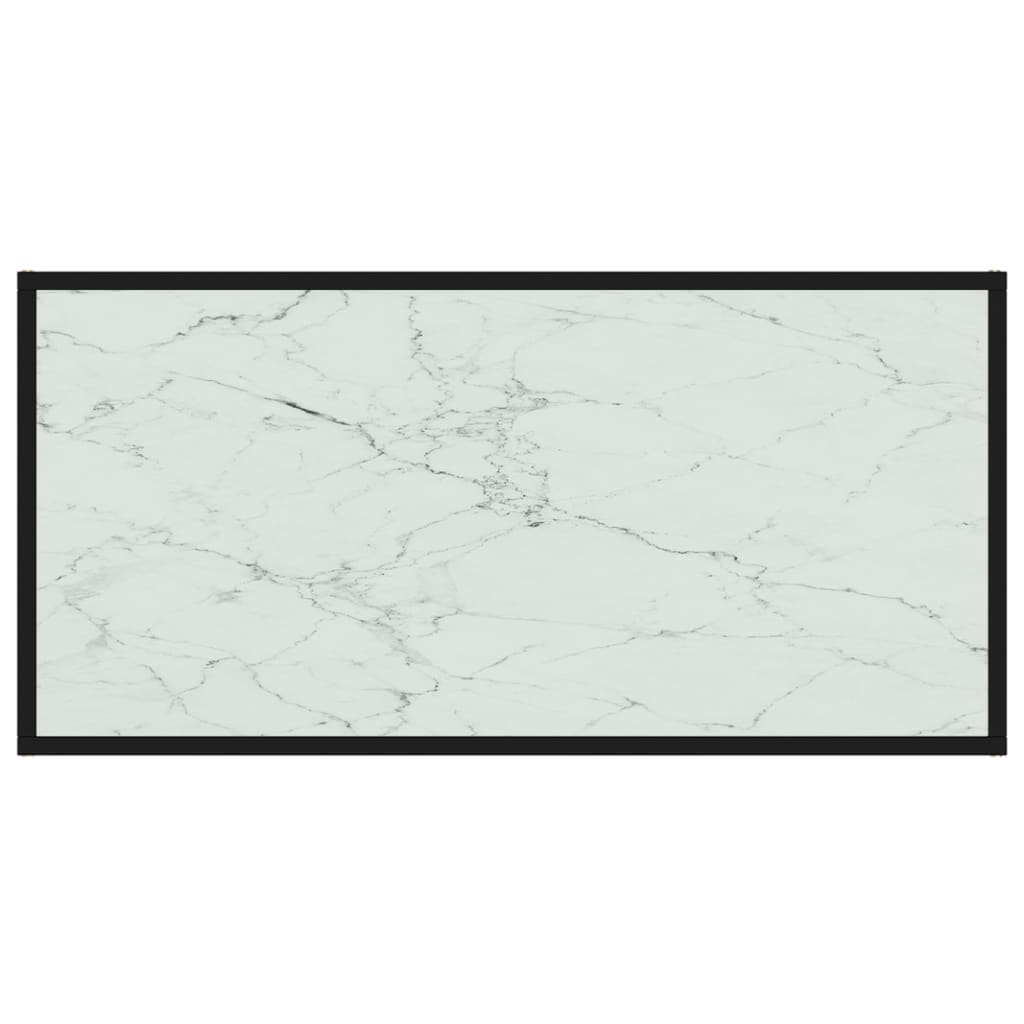 Salontafel 100X50X35 Cm Gehard Glas Wit