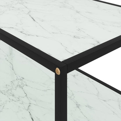 Salontafel 100X50X35 Cm Gehard Glas Wit