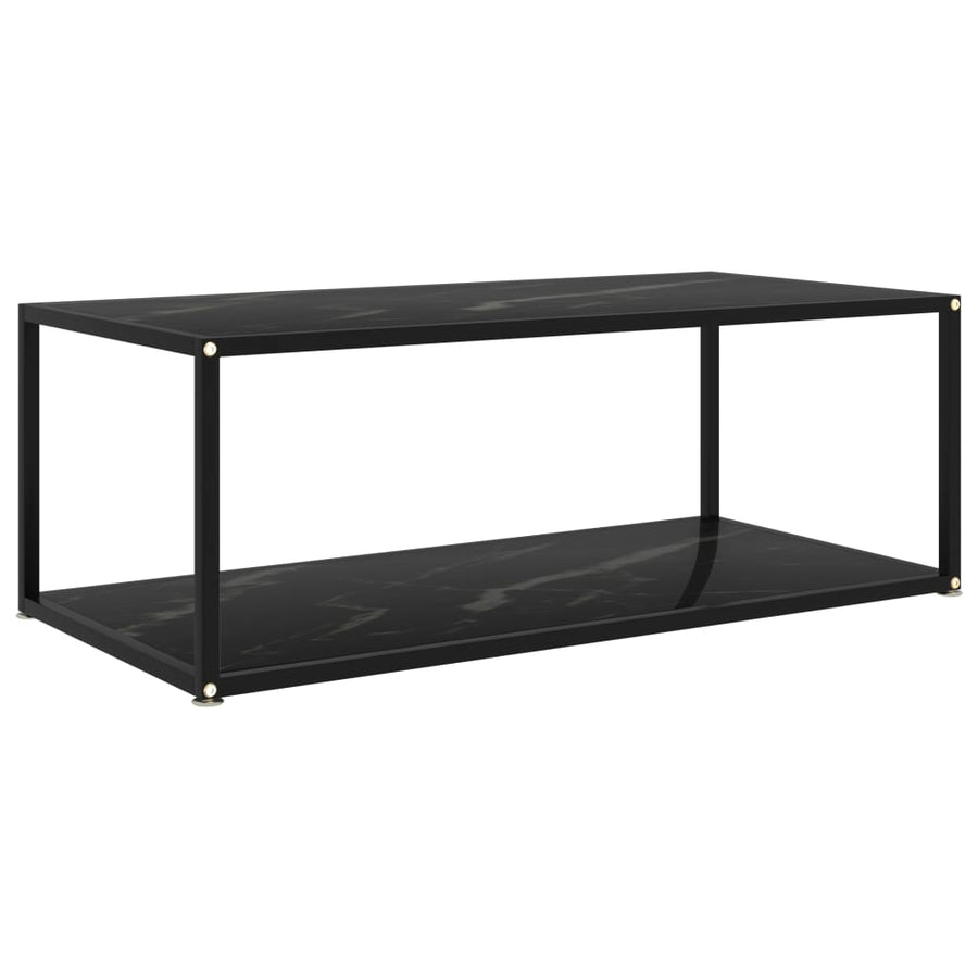 Salontafel Gehard Glas Zwart 100 x 50 x 35 cm