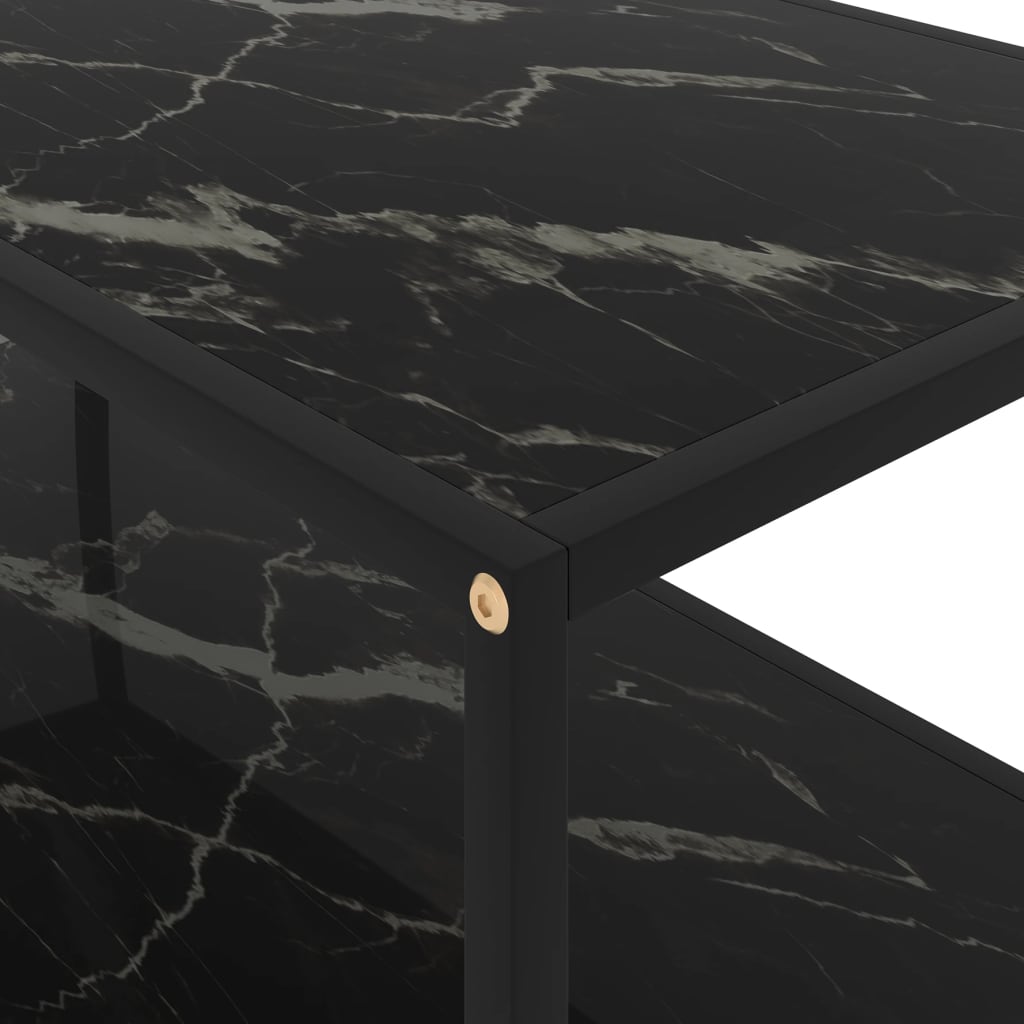 Salontafel Gehard Glas Zwart 100 x 50 x 35 cm