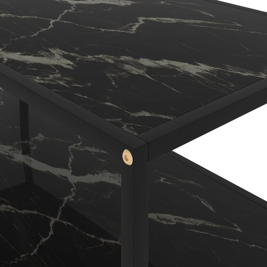 Salontafel Gehard Glas Zwart 100 x 50 x 35 cm