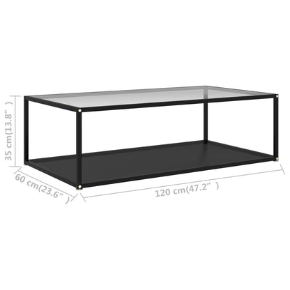Salontafel Gehard Glas 120 x 60 x 35 cm