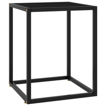 Salontafel Met Glas 40 x 40 x 50 cm Zwart