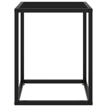 Salontafel Met Glas 40 x 40 x 50 cm Zwart