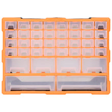 Organiser met 40 lades 52x16x37,5 cm 40 lades Oranje en zwart