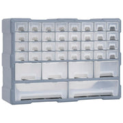 Opbergkast met 38 lades 52x16x37,5 cm grijs