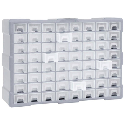 Organiser Met 52X6X37,5 Cm 64 lades Grijs