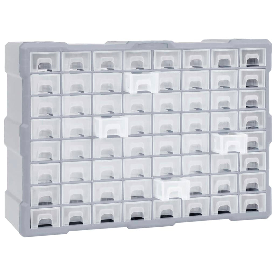 Organiser Met 52X6X37,5 Cm 64 lades Grijs