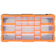 Organiser met 22 lades 49x16x25,5 cm 22 lades Oranje en zwart