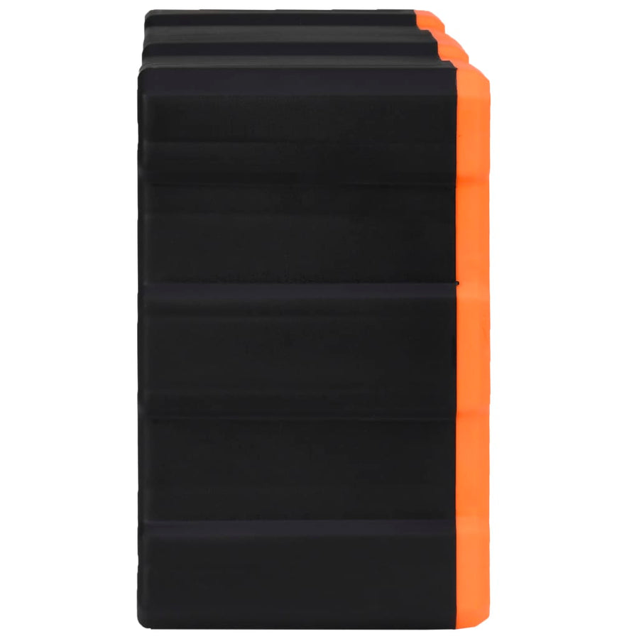 Organiser met 22 lades 49x16x25,5 cm 22 lades Oranje en zwart