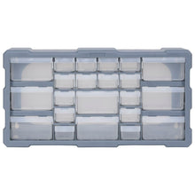 Organiser met 22 lades 49x16x25,5 cm 22 lades Grijs