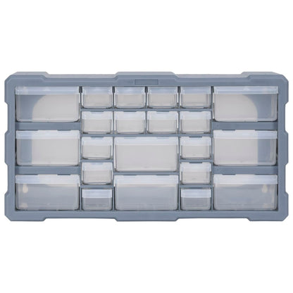 Organiser met 22 lades 49x16x25,5 cm 22 lades Grijs
