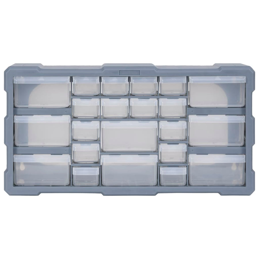 Organiser met 22 lades 49x16x25,5 cm 22 lades Grijs
