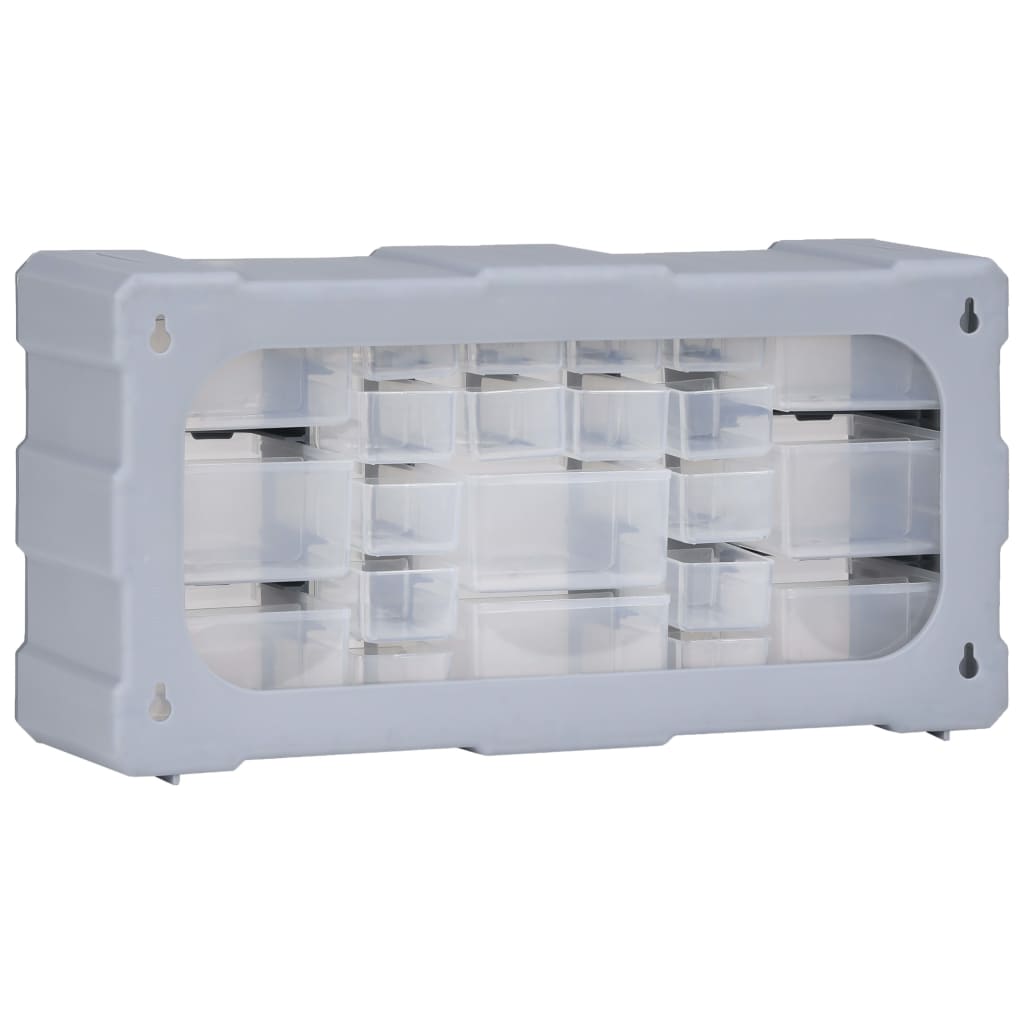 Organiser met 22 lades 49x16x25,5 cm 22 lades Grijs