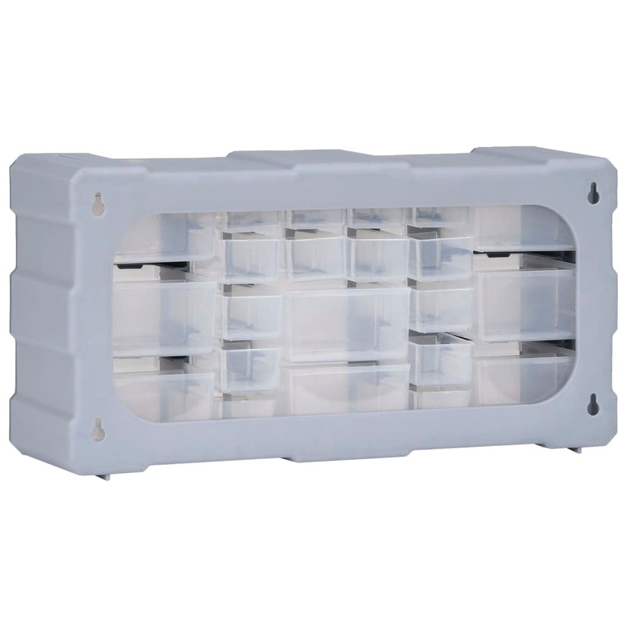 Organiser met 22 lades 49x16x25,5 cm 22 lades Grijs