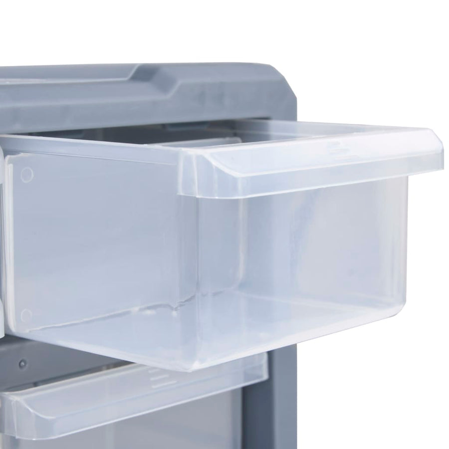 Organiser met 22 lades 49x16x25,5 cm 22 lades Grijs