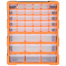 Organiser met 39 lades 38x16x47 cm 39 lades Oranje en zwart