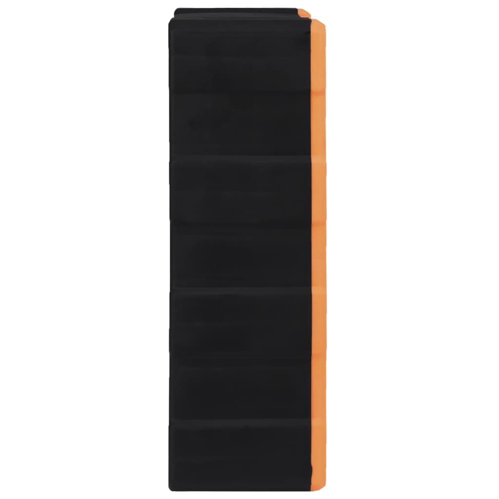 Organiser met 39 lades 38x16x47 cm 39 lades Oranje en zwart