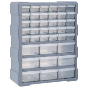 Gereedschapskist 39 lades 38x16x47 cm grijs