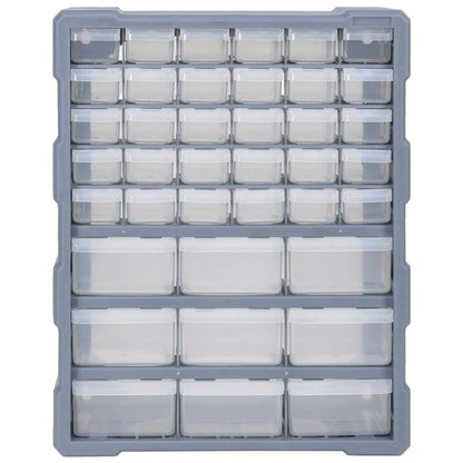 Organiser Met 38X6X47 Cm 39 lades Grijs