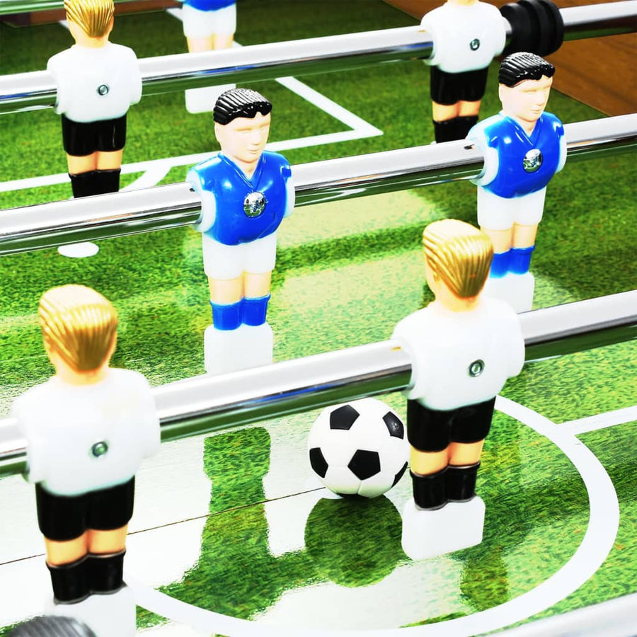 Voetbaltafel 60 Kg 140X74,5X87,5 Cm Staal En Zwart Lichtbruin