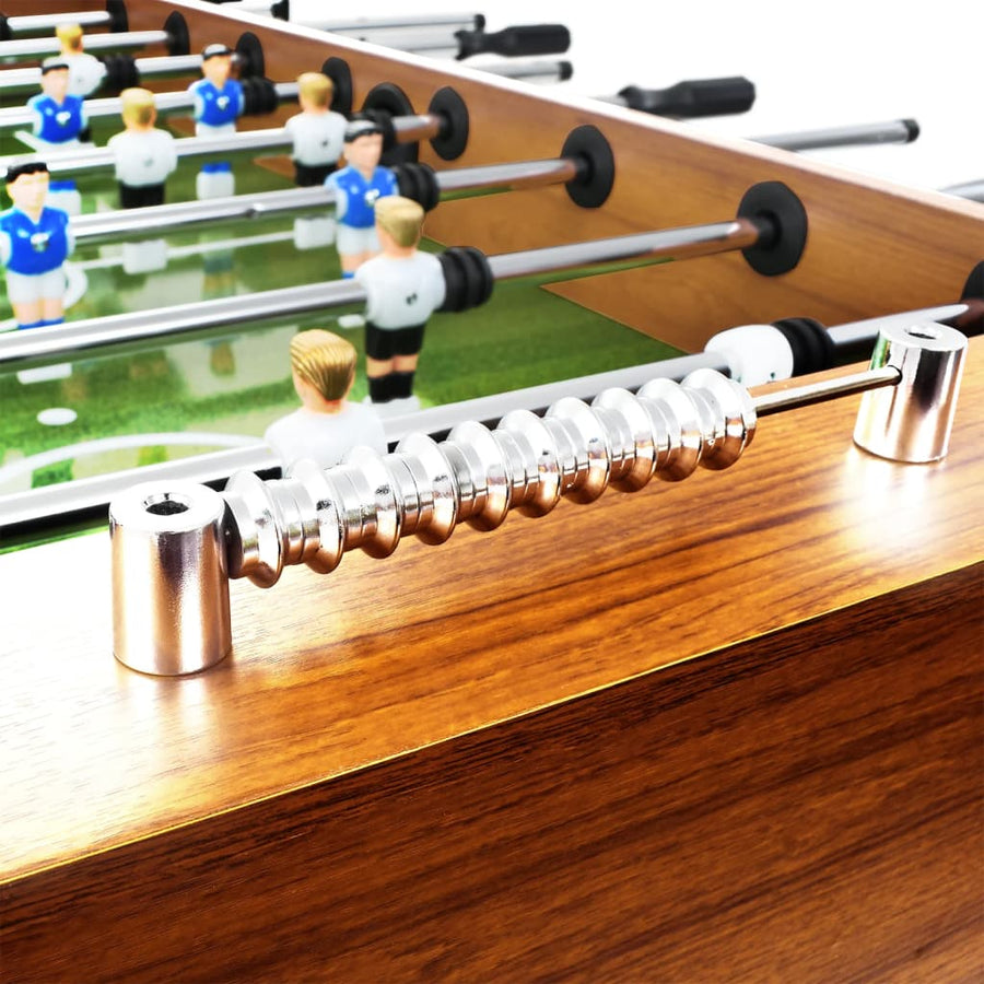 Voetbaltafel 60 Kg 140X74,5X87,5 Cm Staal En Zwart Lichtbruin