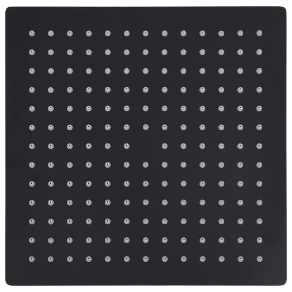 Regendouchekop vierkant 30x30 cm roestvrij staal zwart 30 x 30 cm