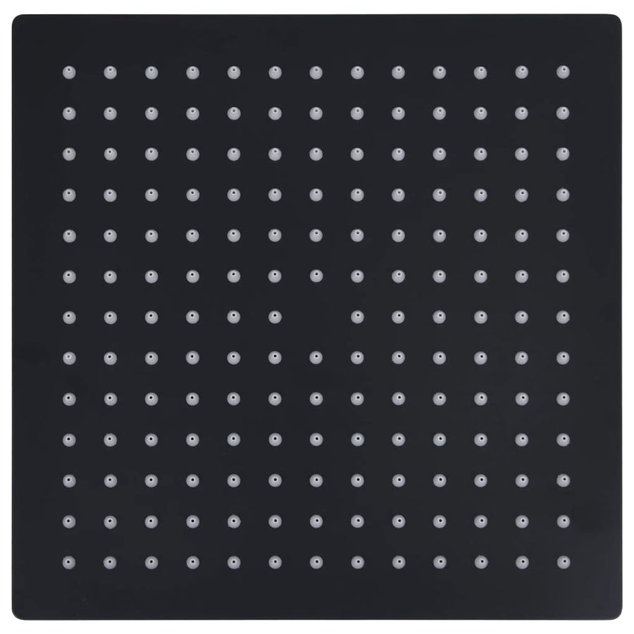 Regendouchekop vierkant 30x30 cm roestvrij staal zwart 30 x 30 cm