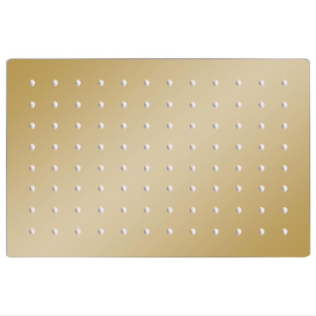 Regendouchekop Rechthoekig 30X20 Cm Roestvrij Staal Goudkleurig 30 x 20 cm