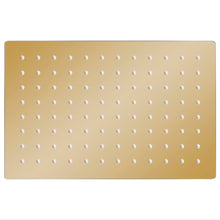 Regendouchekop Rechthoekig 30X20 Cm Roestvrij Staal Goudkleurig 30 x 20 cm