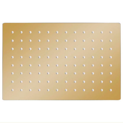 Regendouchekop Rechthoekig 30X20 Cm Roestvrij Staal Goudkleurig 30 x 20 cm