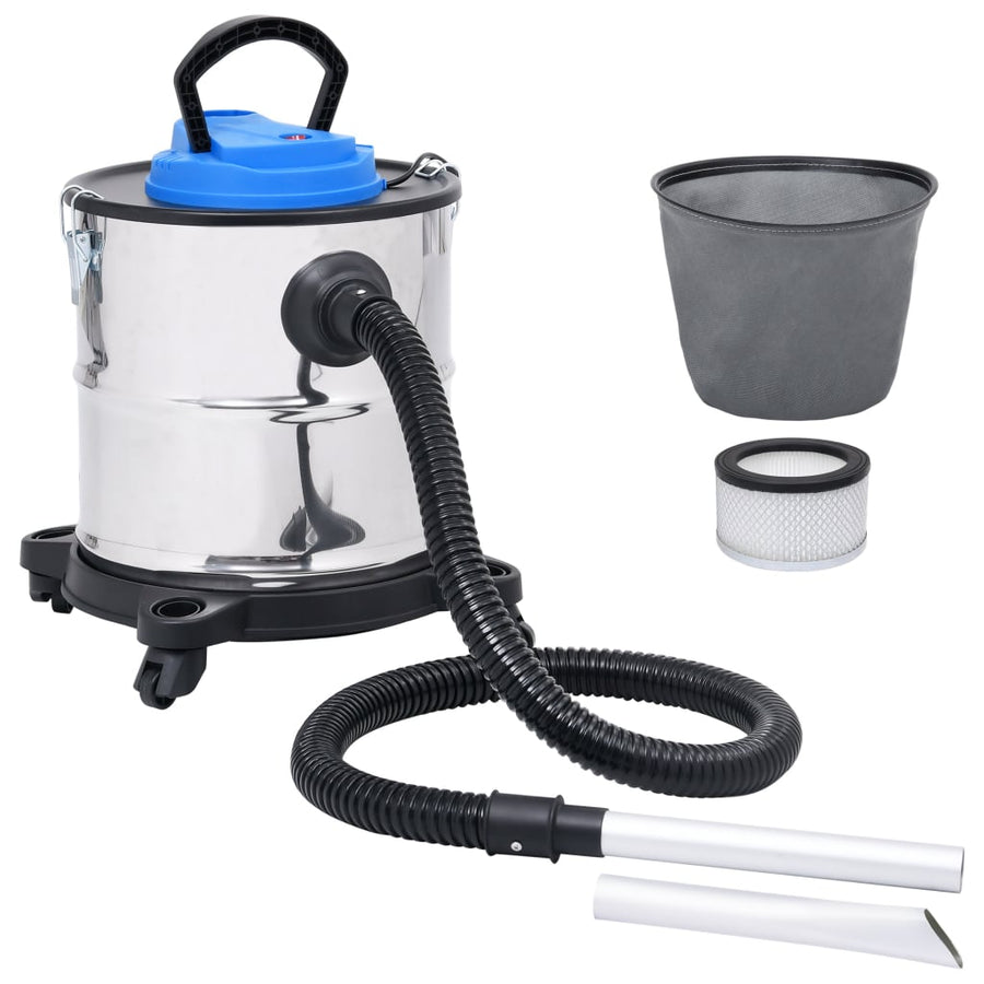 Asstofzuiger Met Hepa Filter 1200 W 20 L Roestvrij Staal