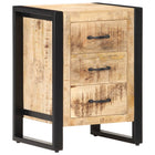 Nachtkastje 40x35x55 cm massief mangohout wandmontage