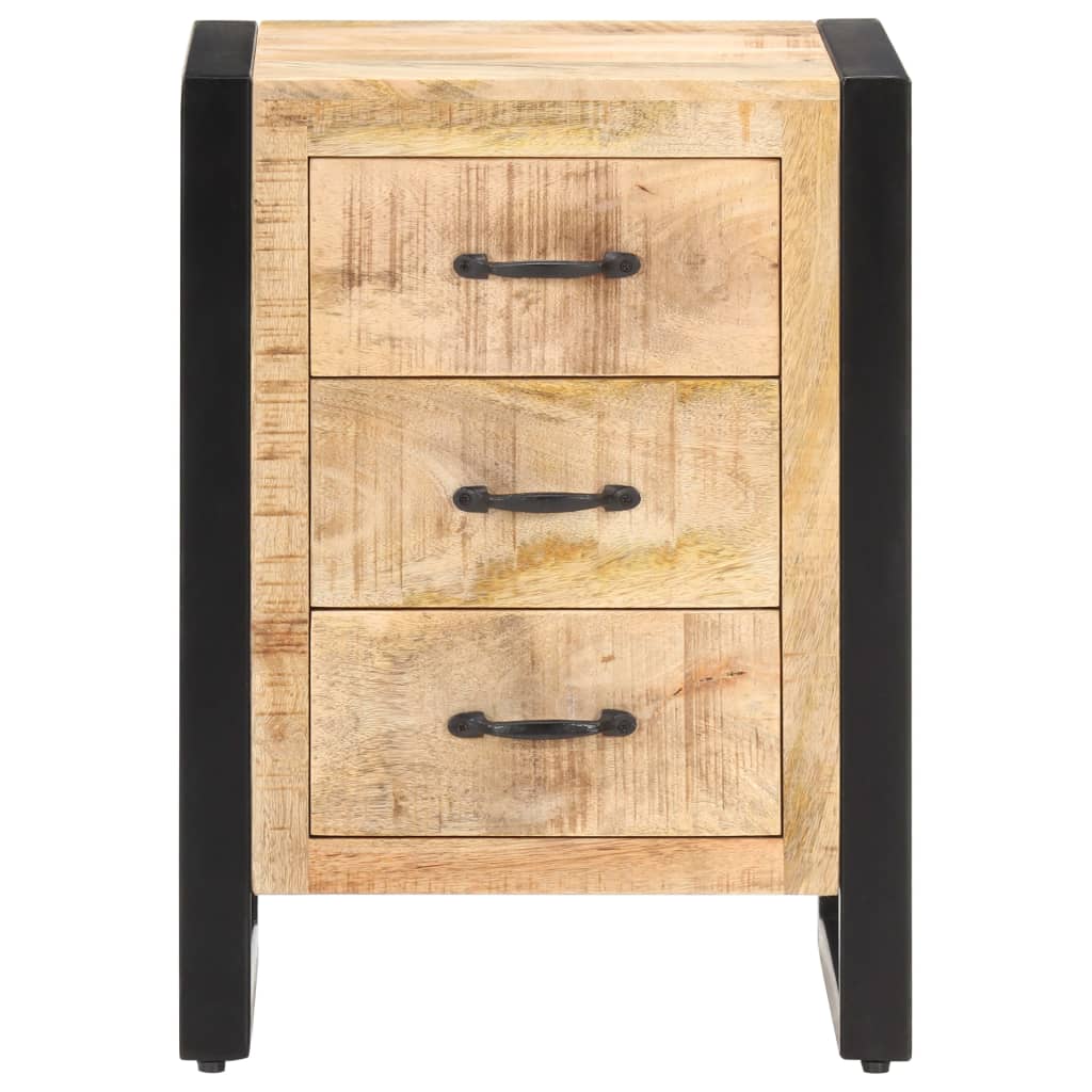 Nachtkastje 40x35x55 cm massief mangohout
