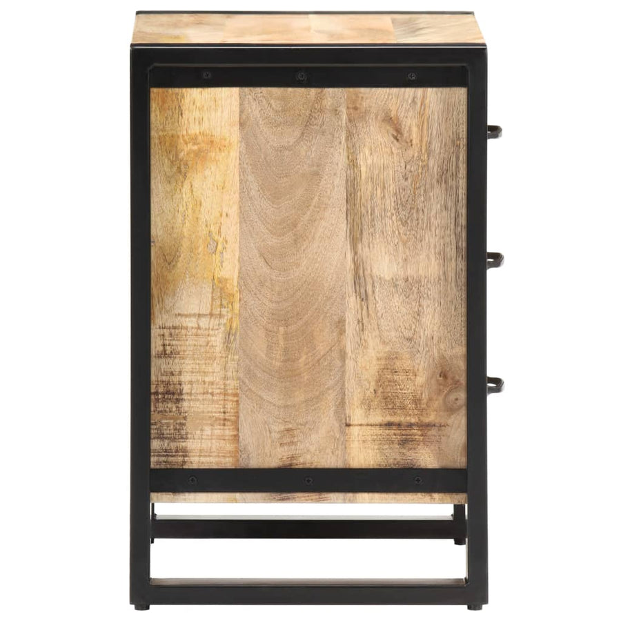 Nachtkastje 40x35x55 cm massief mangohout