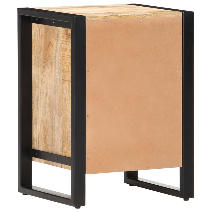 Nachtkastje 40x35x55 cm massief mangohout