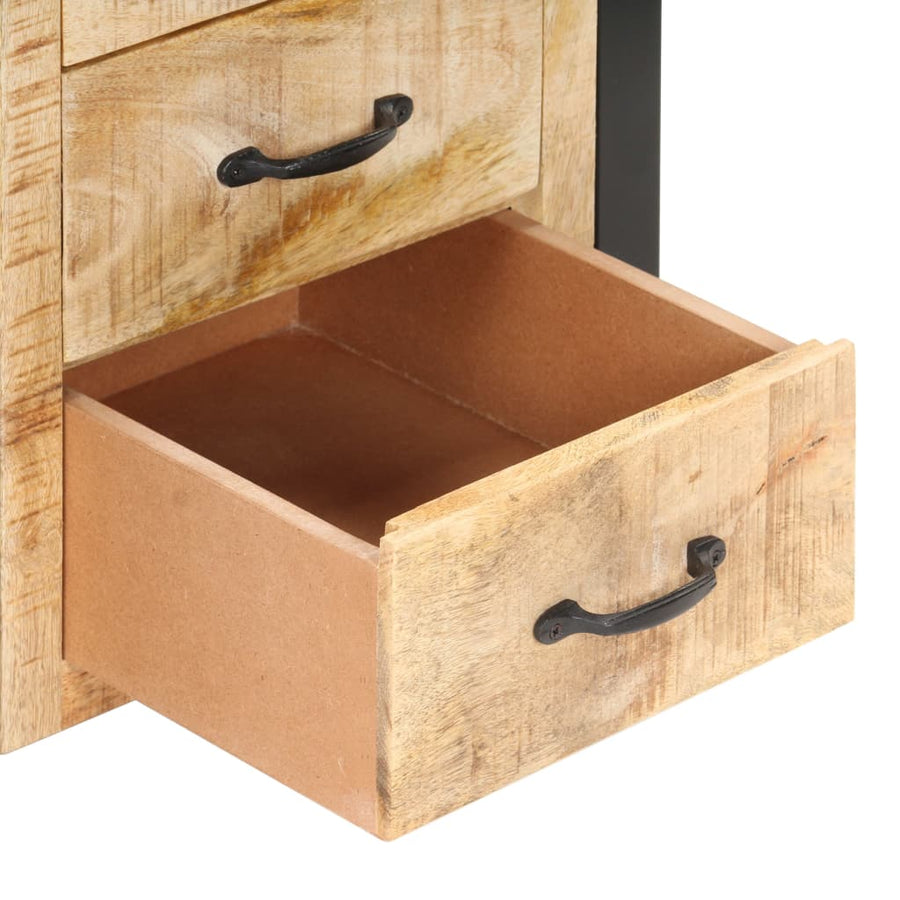Nachtkastje 40x35x55 cm massief mangohout