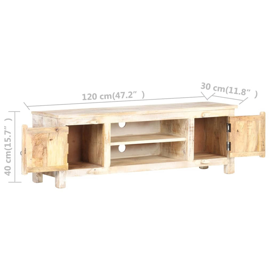 Tv-Meubel 120X30X40 Cm Ruw acaciahout