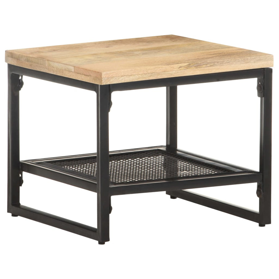 Bijzettafel 40X40X35 Cm Massief Mangohout