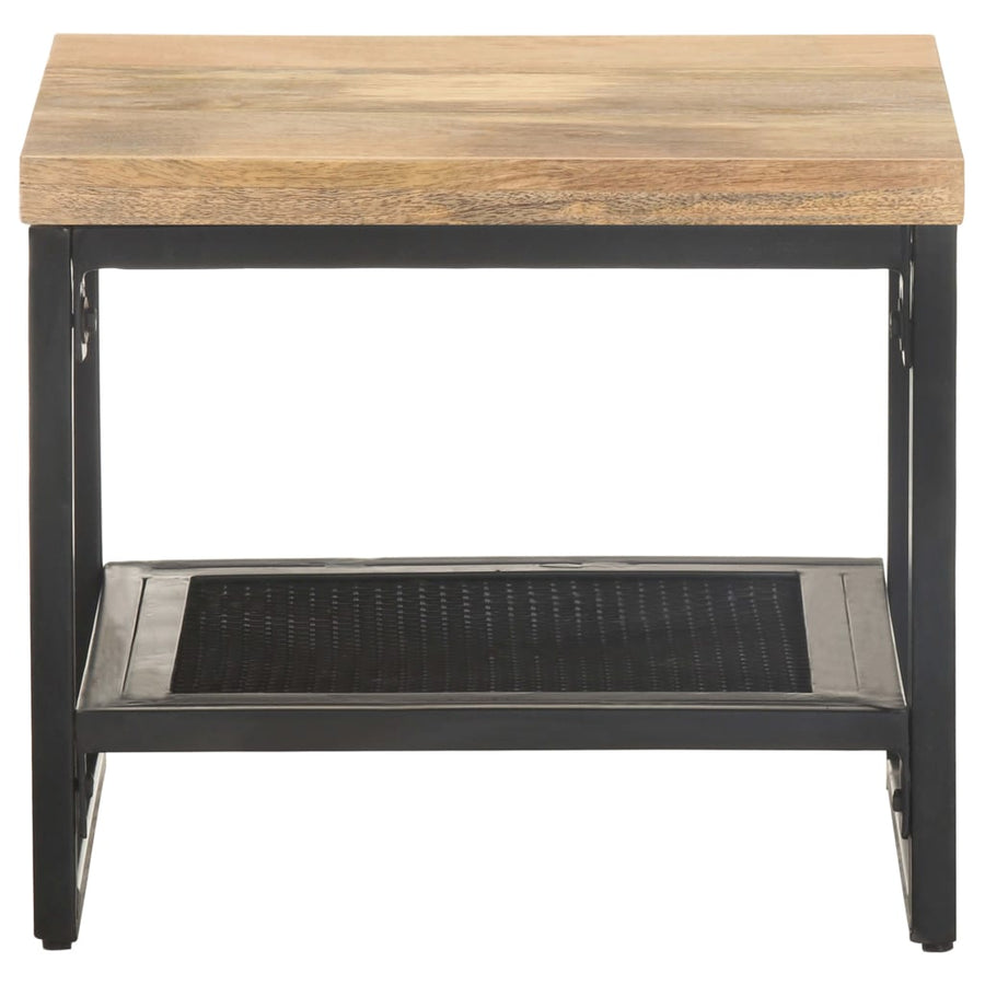 Bijzettafel 40X40X35 Cm Massief Mangohout
