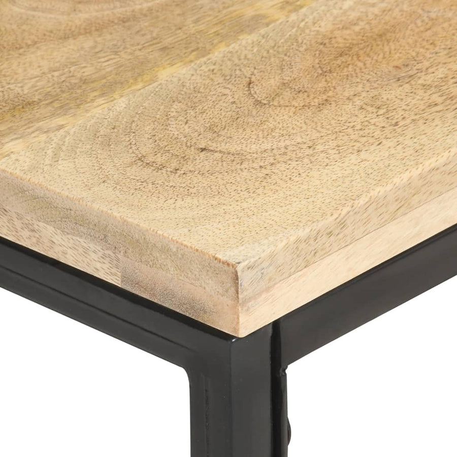 Bijzettafel 40X40X35 Cm Massief Mangohout